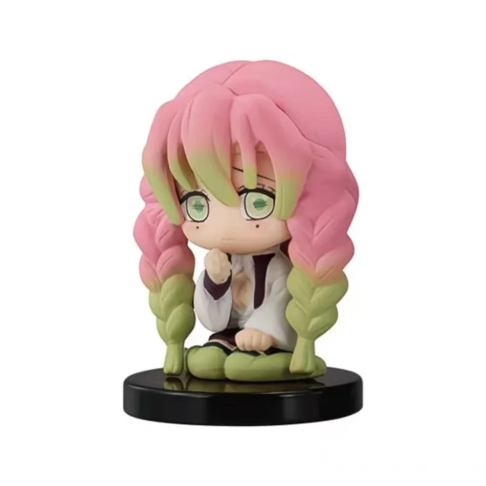 Demon Slayer Q Version ערכת 5 דמויות יושבות צ'יבי PVC בצורת רוחות (6cm) (Demon Slayer Q Version 5-Piece Sitting Chibi PVC Ghost Dolls (6cm)) 2