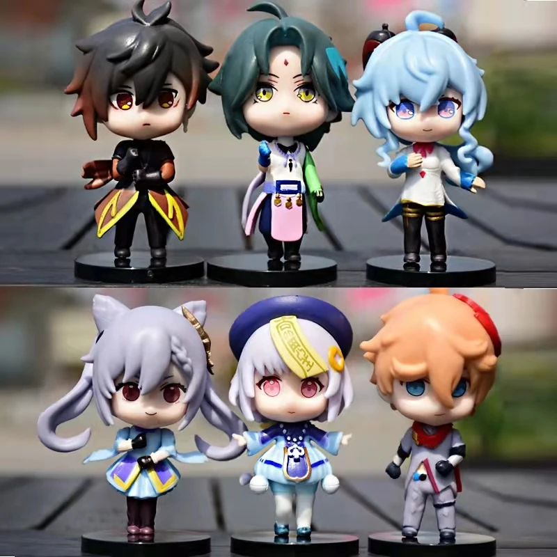Genshin Impact סט פסלוני אנימה 6 יח' (Variant A/B) (Genshin Impact 6pc Set Anime Figures (Variant A/B)) 4