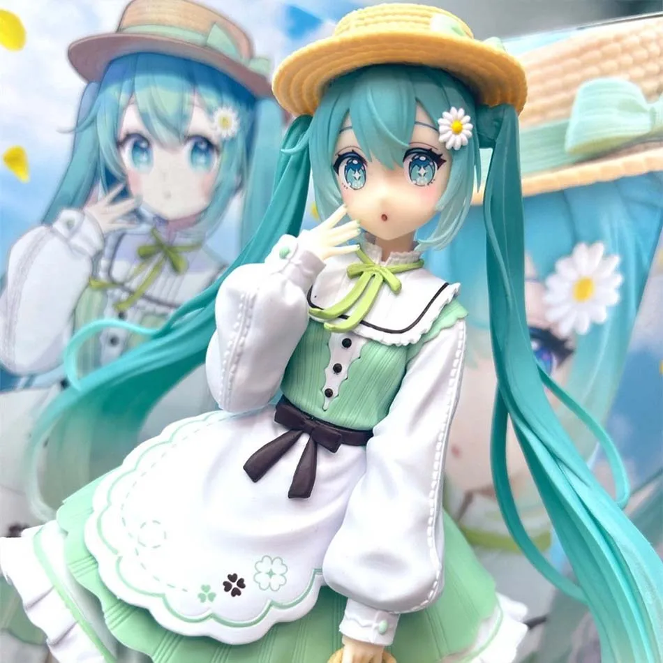 פסלון PVC של Vocaloid Hatsune Miku בסגנון Country בגובה 20 ס״מ (Vocaloid Hatsune Miku Country PVC Figure Doll 20cm)