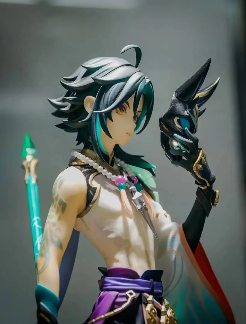 Genshin Impact שיאו יקשה השומר פסל פעולה, 17cm (Genshin Impact Xiao Vigilant Yaksha Action Figure, 17cm) 3