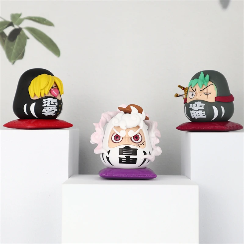 דמות PVC Q-version One Piece של ניקה לופי בגודל 5.5–6.5 ס (One Piece Q-version Figure Nika Luffy PVC Statue 5.5–6.5cm) 2