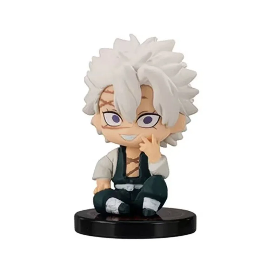 Demon Slayer Q Version ערכת 5 דמויות יושבות צ'יבי PVC בצורת רוחות (6cm) (Demon Slayer Q Version 5-Piece Sitting Chibi PVC Ghost Dolls (6cm)) 4
