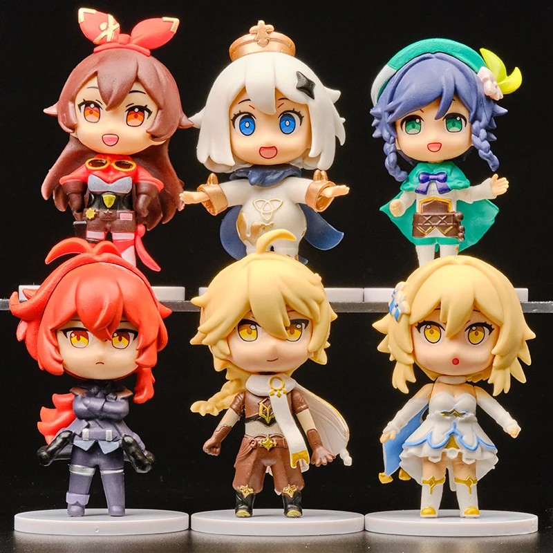 Genshin Impact סט פסלוני אנימה 6 יח' (Variant A/B) (Genshin Impact 6pc Set Anime Figures (Variant A/B)) 5