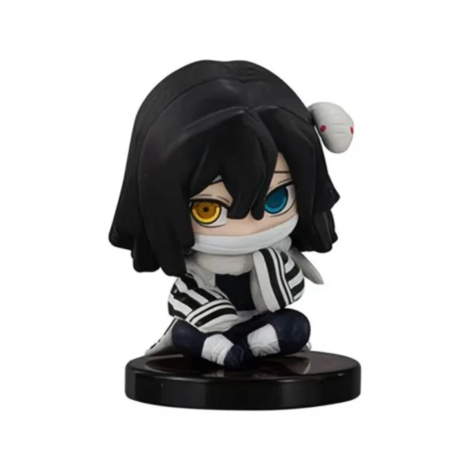 Demon Slayer Q Version ערכת 5 דמויות יושבות צ'יבי PVC בצורת רוחות (6cm) (Demon Slayer Q Version 5-Piece Sitting Chibi PVC Ghost Dolls (6cm)) 6