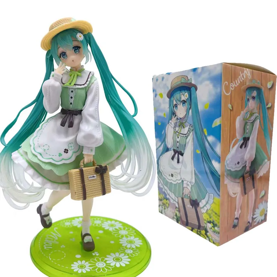 פסלון PVC של Vocaloid Hatsune Miku בסגנון Country בגובה 20 ס״מ (Vocaloid Hatsune Miku Country PVC Figure Doll 20cm) 5