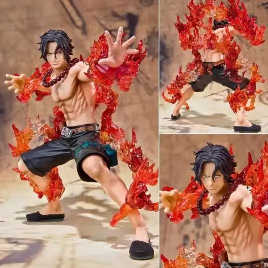 דמות פעולה One Piece פורטגאס די. אס - קרב עם אפקט אש PVC (One Piece Portgas D. Ace Battle Fire Action Figure PVC Model)